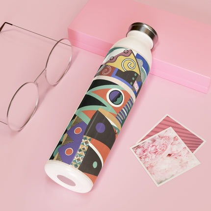 Collection decors et couleurs Pl.03 by Georges Valmiers Slim Water Bottle