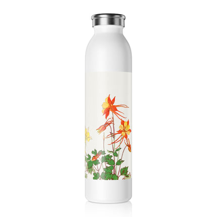 Aquilegia Flower by Tanigami Kônan Slim Water Bottle