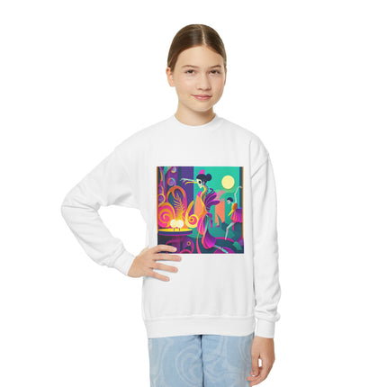 Dance of the Skeleton Ballerinas Youth Crewneck Sweatshirt