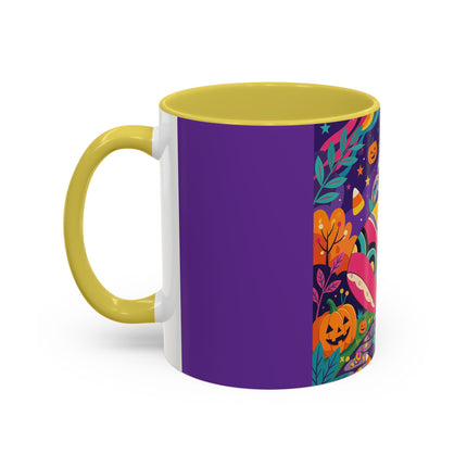 🌙🎃 The Lady Of Moonbeam Hollow Colorful Mug – Whimsical Halloween Charm