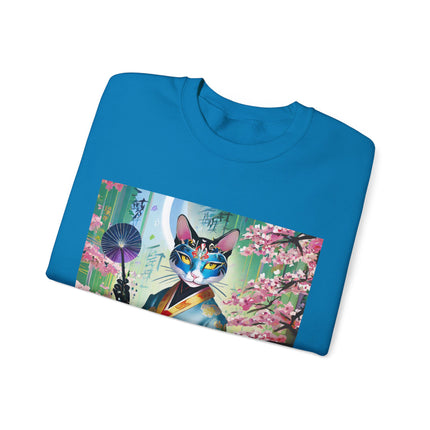 Cyberpunk Geisha Unisex Heavy Blend™ Crewneck Sweatshirt