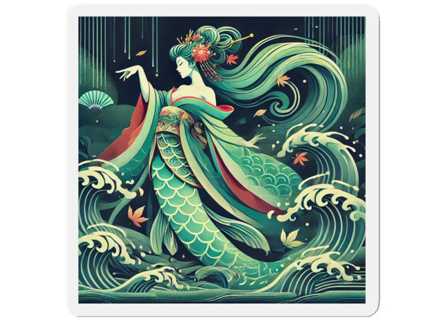 Mermaid Queen Rising from the Deep Die-Cut Magnets (5 Sizes)
