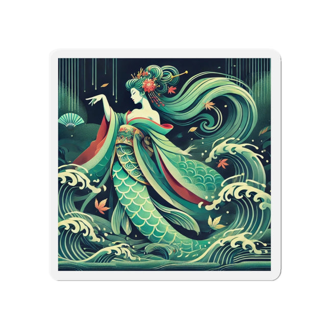 Mermaid Queen Rising from the Deep Die-Cut Magnets (5 Sizes)
