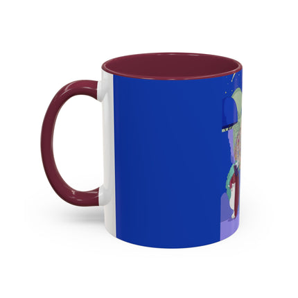 Wishes Beneath the Comet Sky Colorful Mug (11oz, 15oz) – Celestial Magic, Art Deco Elegance & Dreamy Wonder