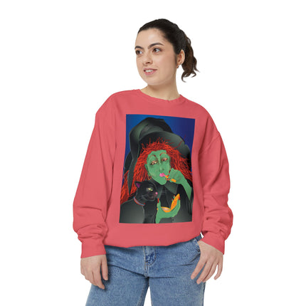 Mirror, Mirror A Witch's Touch Unisex Garment-Dyed Sweatshirt