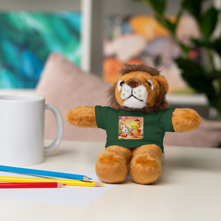 Whimsical Springtime Exchange Stuffed Animals with Tee