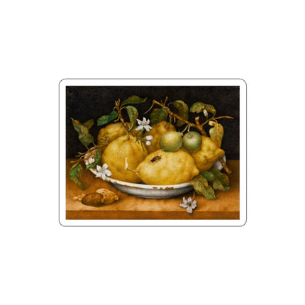 Still Life with Bowl of Citrons by Giovanna Garzoni Die-Cut Stickers (5 Sizes)