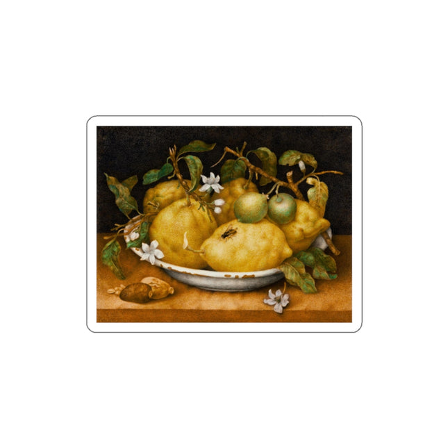 Still Life with Bowl of Citrons by Giovanna Garzoni Die-Cut Stickers (5 Sizes)