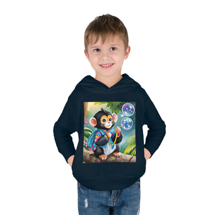 Bubble Magic in the Jungle Toddler Pullover Fleece Hoodie