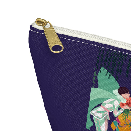 Enchanted Courtship Cosmetic Bag – Whimsical Elegance & Floral Romance