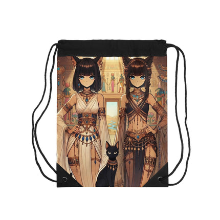 The Egyptian Priestess Cats Drawstring Bag – Temple Guardians & Ancient Grace