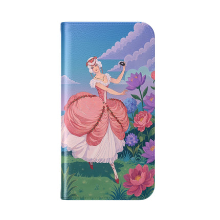🌸🩰 The Garden Dancer Flip Case – Art Deco Floral Whimsy
