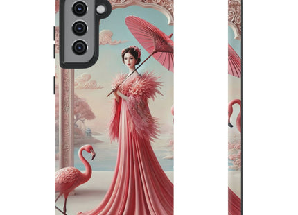 Petals, Porcelain, and Flamingos Phone Cases