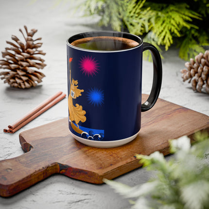 Liberty's Triumph Colorful Mugs – Art Deco Glory & Triumphant Spirit