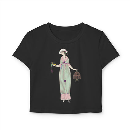 Illustrated Elegance – Parisian Fashion Tee