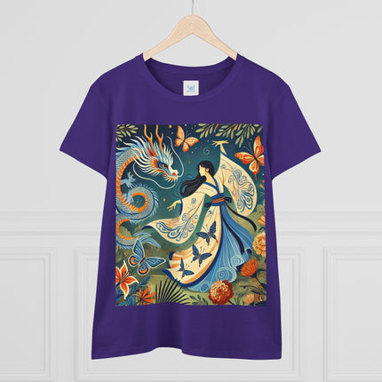 Fairy Waltz in the Butterfly Garden Cotton Tee