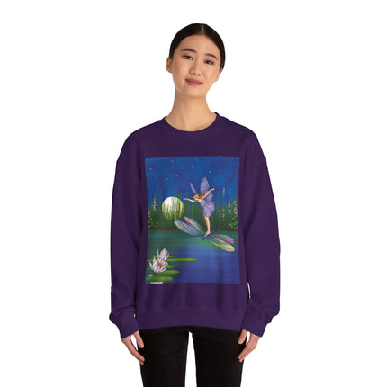 Fairy on a Dragonfly Heavy Blend™ Crewneck Sweatshirt