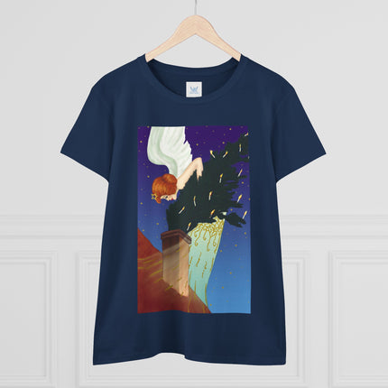 The Christmas Angel Women's Midweight Cotton Tee