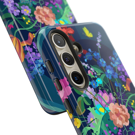 Midnight Floral Reverie Phone Case – Vibrant Bloom & Enchanted Beauty
