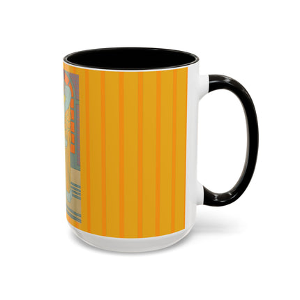 Sur Les Marches Du Jardin by Georges LePape Colorful Mugs (11oz, 15oz)