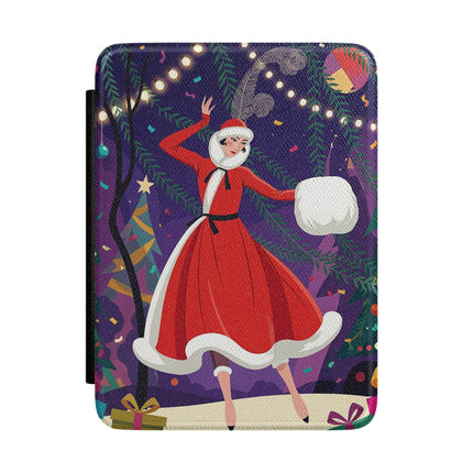 🎄❄️ The Christmas Snowball Dance Kindle Case – Whimsical Holiday Fashion Fantasy
