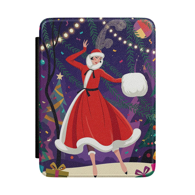 🎄❄️ The Christmas Snowball Dance Kindle Case – Whimsical Holiday Fashion Fantasy