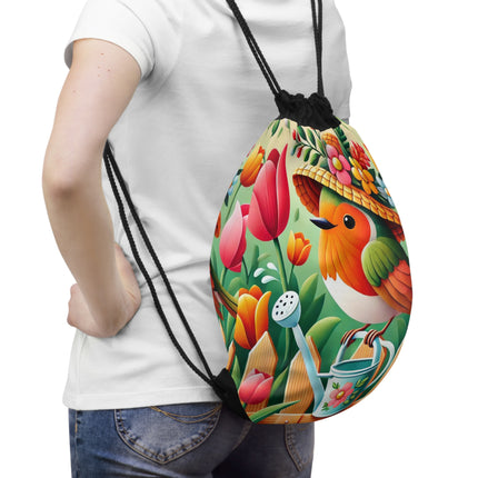 The Little Garden Tender Drawstring Bag – Sunshine, Care & Storybook Charm