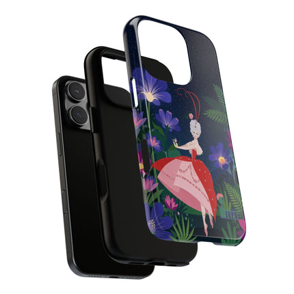 🌺✨ The Lady Of The Starlit Enchanted Garden Phone Case – Art Deco Floral Fantasy
