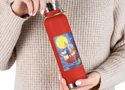 Embarking on a Moonlit Journey Copper Vacuum Insulated Bottle, 22oz
