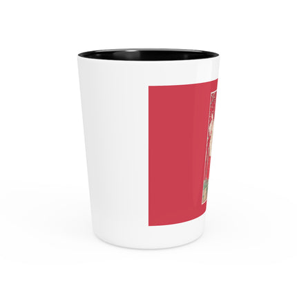 Wood for the Plum Tree by Tsukioka Yoshitoshi Ceramic Shot Glass