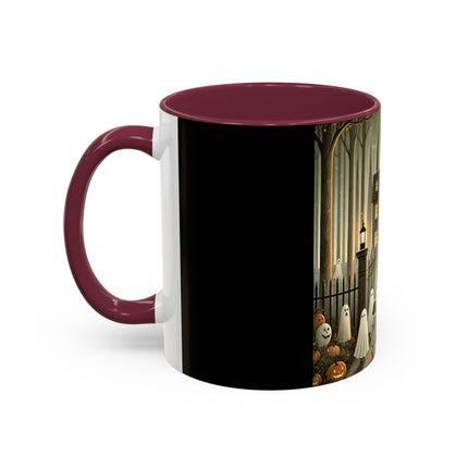 Ghostly Welcome – A Halloween Night Colorful Mugs (11oz, 15oz)