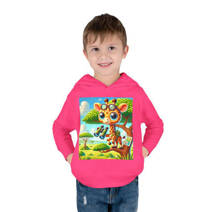Giraffe Lookout Toddler Pullover Fleece Hoodie