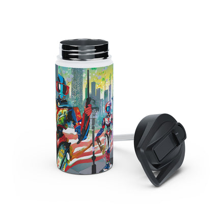 Fashion Cyberpunk CIA Robots Stainless Steel Water Bottle