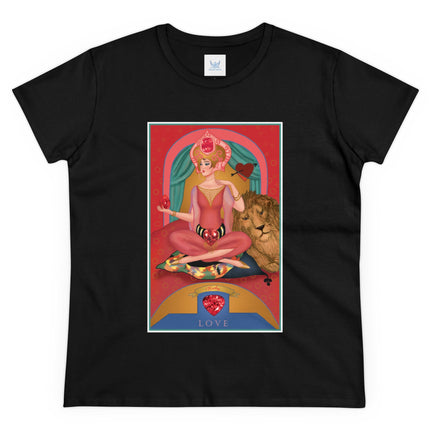 July & Ruby (from the Gem Series) by Sofia Chiostri Women's Midweight Cotton Tee