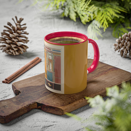 Pompeii Walls Pl.20 by Victor Steeger Colorful Mugs, 11oz