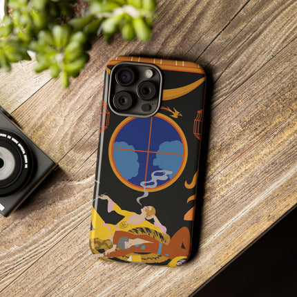 Art Deco Lounge Phone Case – Opulent Smoke & Timeless Glamour