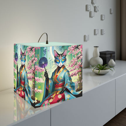 Cyberpunk Geisha Light Cube Lamp