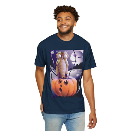 The Startled Pumpkin Unisex Garment-Dyed T-shirt
