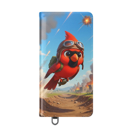 🐦✈️ The Cardinal Dive Bomber Flip Case – Bold Flight & Fearless Adventure