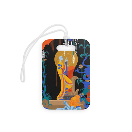 Mystic Blue Guardian Luggage Tag – Sacred Serenity & Enchanted Beauty