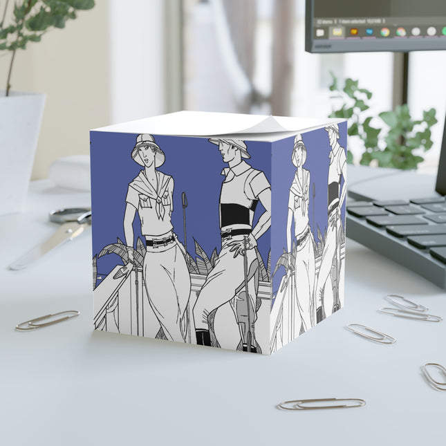 Coastal Elegance Note Cube