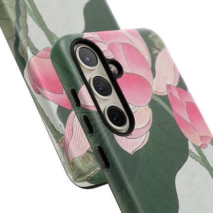Blooming Lotus Flowers by Ohara Koson Phone Cases