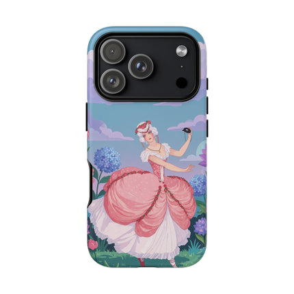 🎭🌸 The Lady Of The Secret Masquerade Phone Case – Art Deco Garden Fantasy