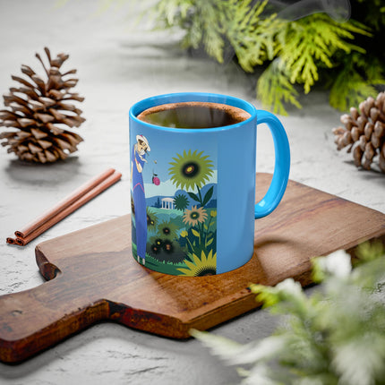 The Secret Language Of Flowers Colorful Mugs – Art Deco Botanical Elegance