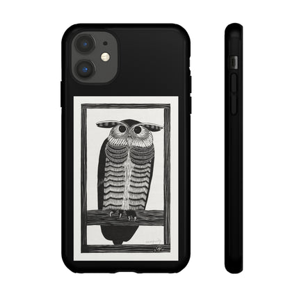 Horned Owl by Samuel Jessurun de Mesquita Phone Cases