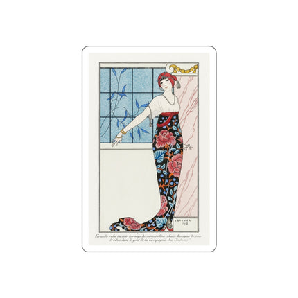Grande robe du soir by George Barbier Die-Cut Stickers (5 Sizes)