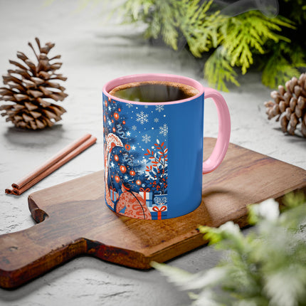 🎋❄️ The Winter Lantern Celebration Colorful Mug – Elegant Asian Christmas Fantasy