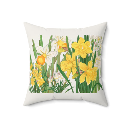 Daffodil by Tanigami Kônan Spun Polyester Square Pillow