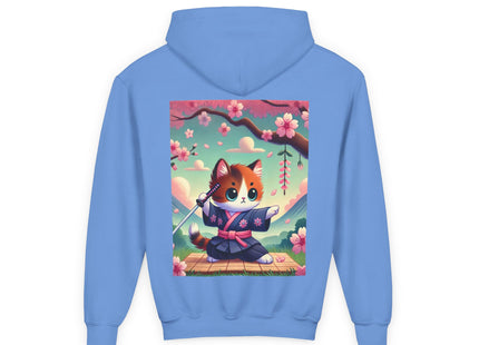 Samurai Kitten Youth Heavy Blend Hooded Sweatshirt