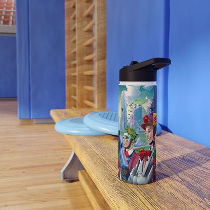 Cyber Punk Robots Stainless Steel Water Bottle